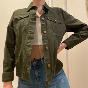 olive green jacket (forever 21)
